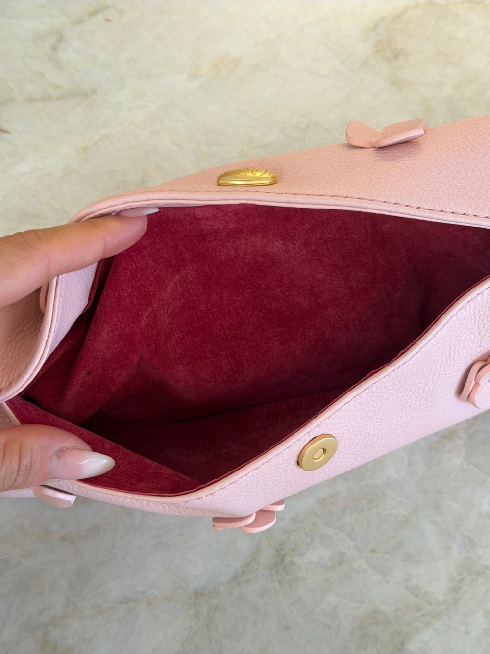 NWOT Hammitt Invitation Brushed Gold Floral Clutch - Picture 7 of 8